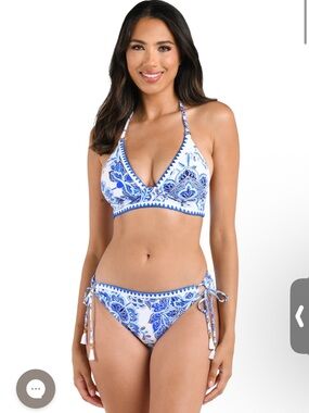 Beyond The Pacific Blue Bikini Set 6 NWT